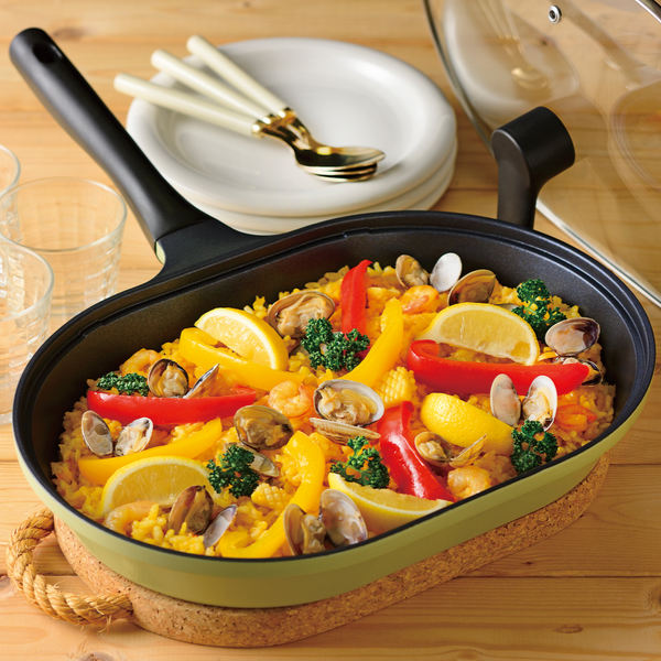 和平フレイズ フライパン パスタパン 22×32cm IH対応 じたパン 丸ごと