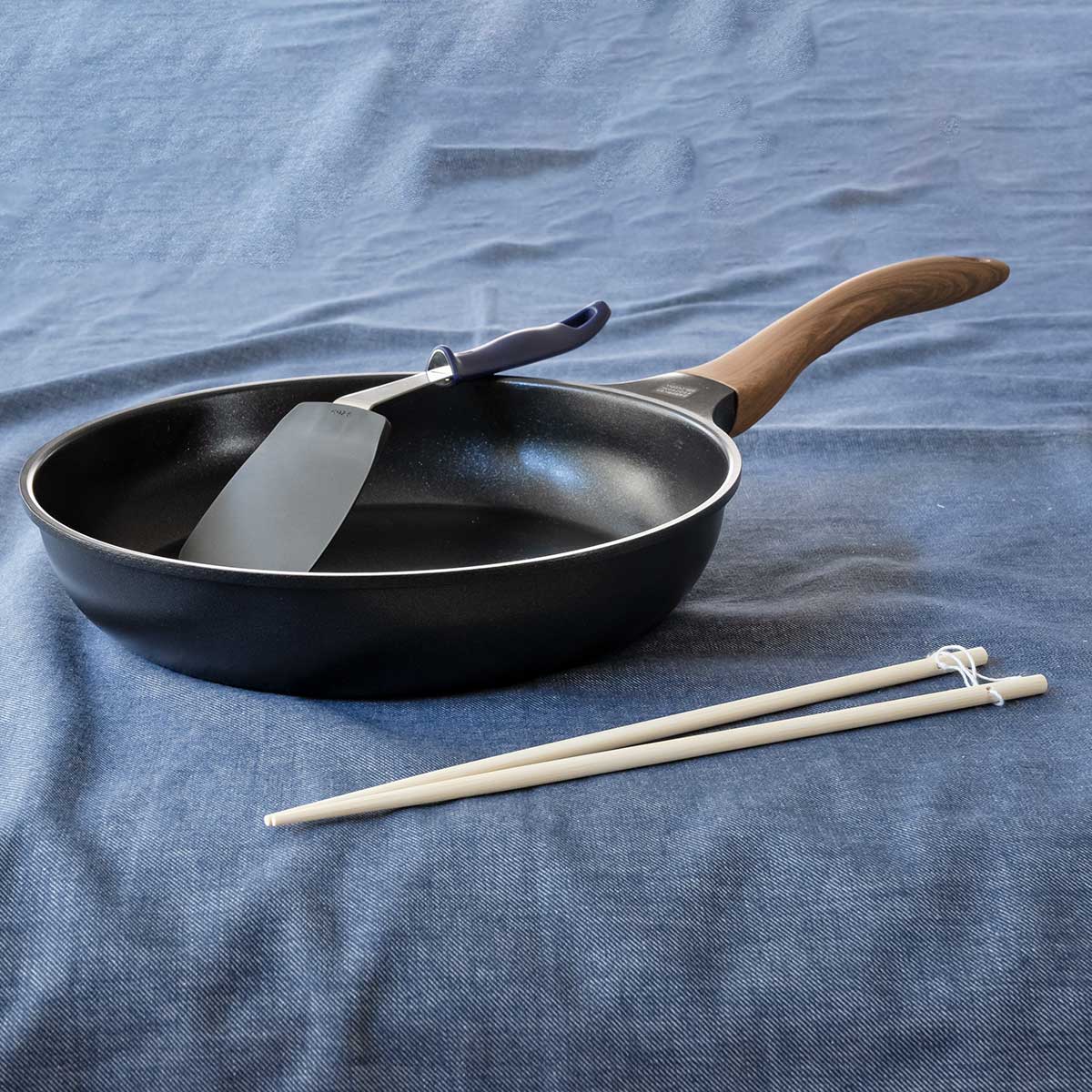 和平フレイズ フライパン4点セット 26cm IH対応 菜箸付き ターナー付き