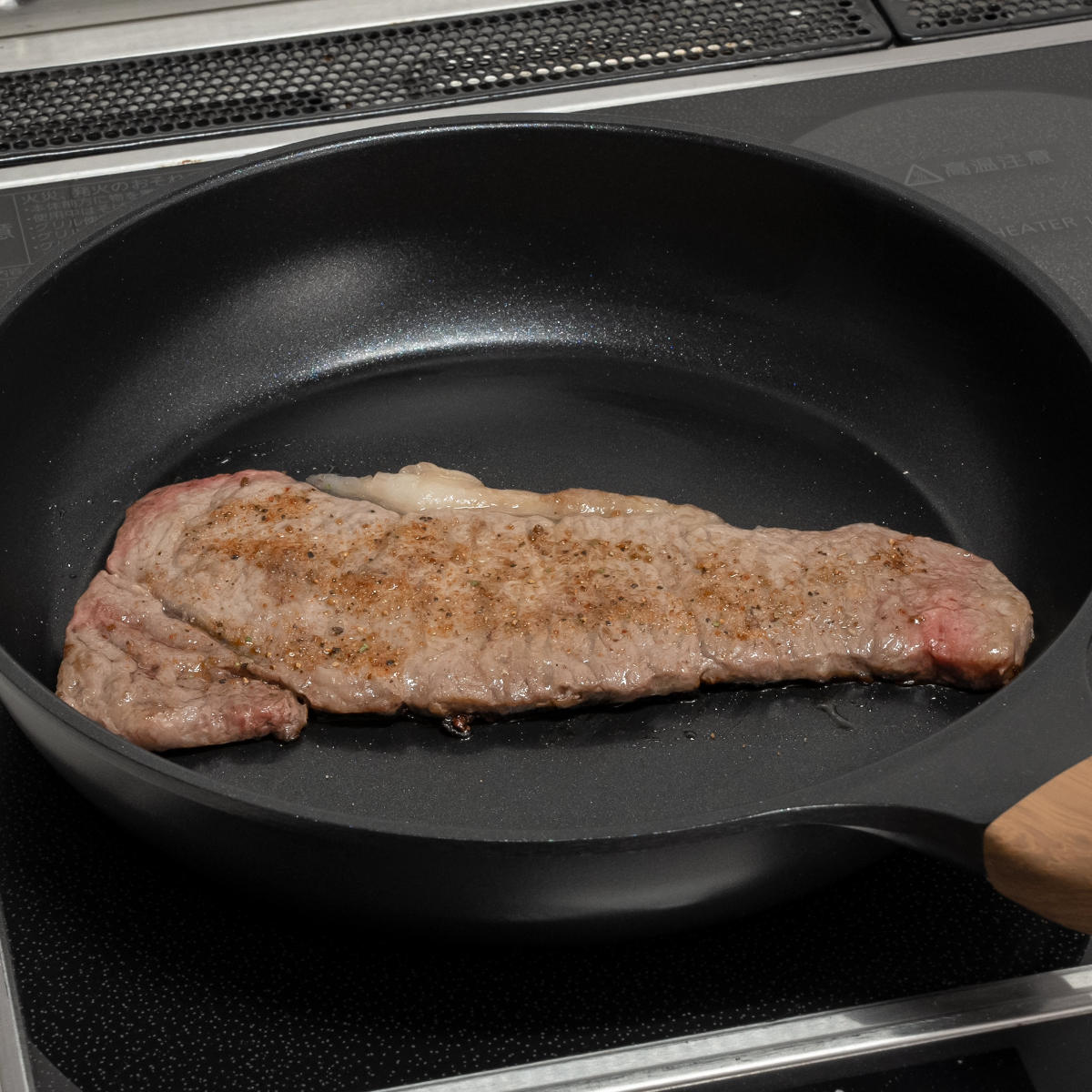 和平フレイズ フライパン 24cm IH対応 深型 両口 蒸し台付き Nトーン