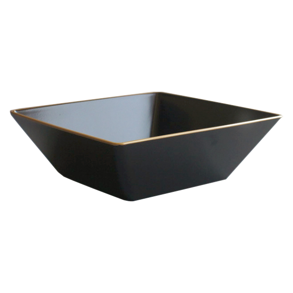 小鉢 19cm 大 角小鉢 溜渕金 抗菌 皿 食器 和食器 正月 おせち