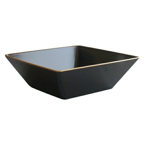 小鉢 19cm 大 角小鉢 溜渕金 抗菌 皿 食器 和食器 正月 おせち