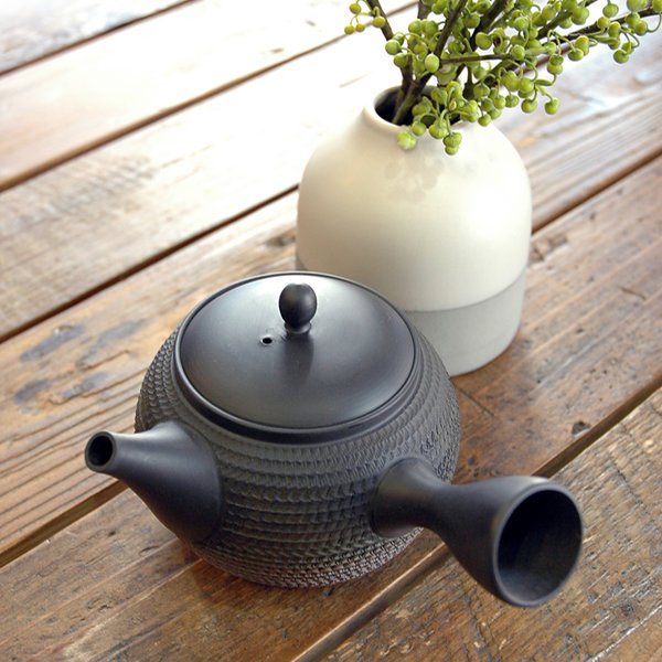 急須 530ml L 2代目玉光作 陶器 常滑焼 日本製 （ 横手型急須 片手