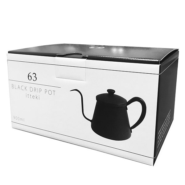ドリップポット 900ml ブラック ロクサン 63 ステンレス （ 直火対応