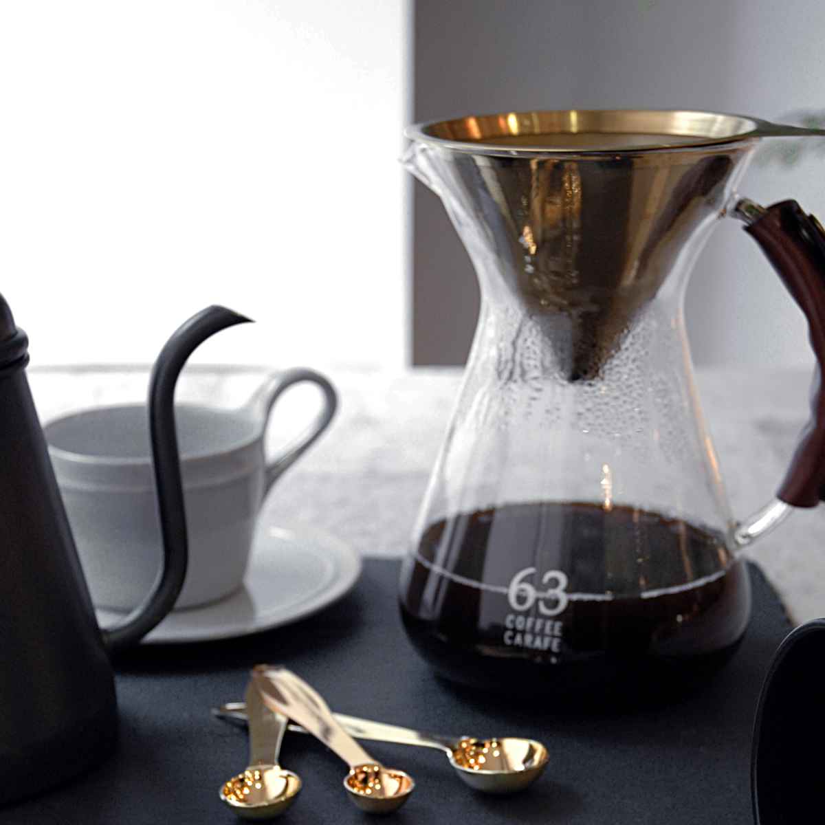 コーヒーカラフェ 960ml ロクサン 63 ガラス ステンレス カラフェ