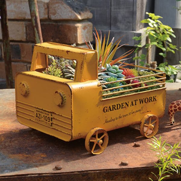プランター 屋外 軽トラ 幅25.5×奥行19.5×高さ18.6cm （ 置き型