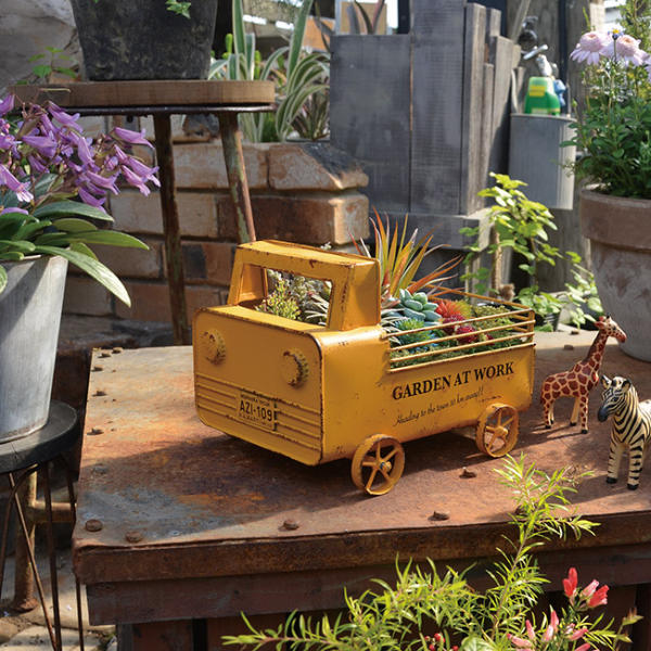 プランター 屋外 軽トラ 幅25.5×奥行19.5×高さ18.6cm （ 置き型