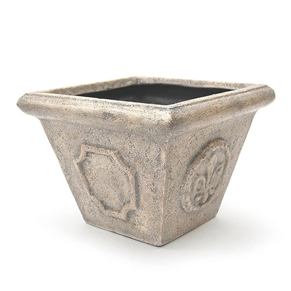 フラワーポット アンティーク風 タイプB 幅20.5×奥行20.5×高さ15cm