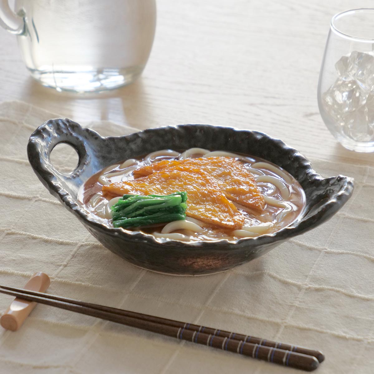 民芸陶板 黒 6号 24cm 陶器 萬古焼 （ 食洗機対応 電子レンジ対応