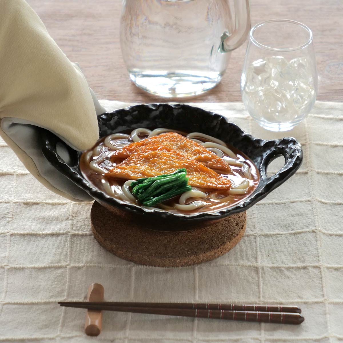 民芸陶板 黒 6号 24cm 陶器 萬古焼 （ 食洗機対応 電子レンジ対応