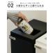 ゴミ箱 分別 30L 3段 ユニード スリムペール ( ごみ箱 ダストボックス 30リットル キッチン ふた付き 3分別 省スペース 大容量 スリム キャスター付き ) 関連画像3