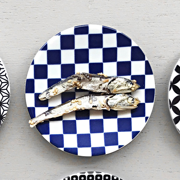 プレート 10cm 豆皿 市松 ロクサン 63 mamezara 磁器 皿 食器 和食器