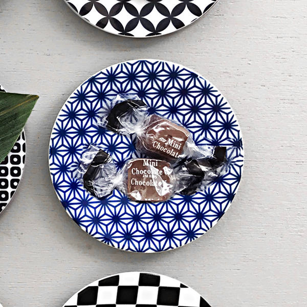 プレート 10cm 豆皿 麻の葉 ロクサン 63 mamezara 磁器 皿 食器 和食器