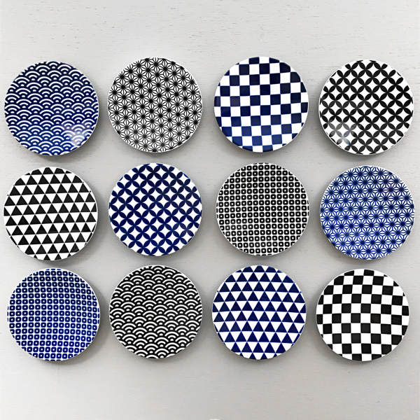 プレート 10cm 豆皿 麻の葉 ロクサン 63 mamezara 磁器 皿 食器 和食器