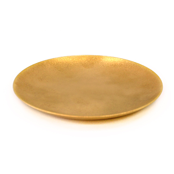 金　ゴールド　食器 プレート 12cm L ロクサン 63 ゴールドメッキ 金メッキ ステンレス