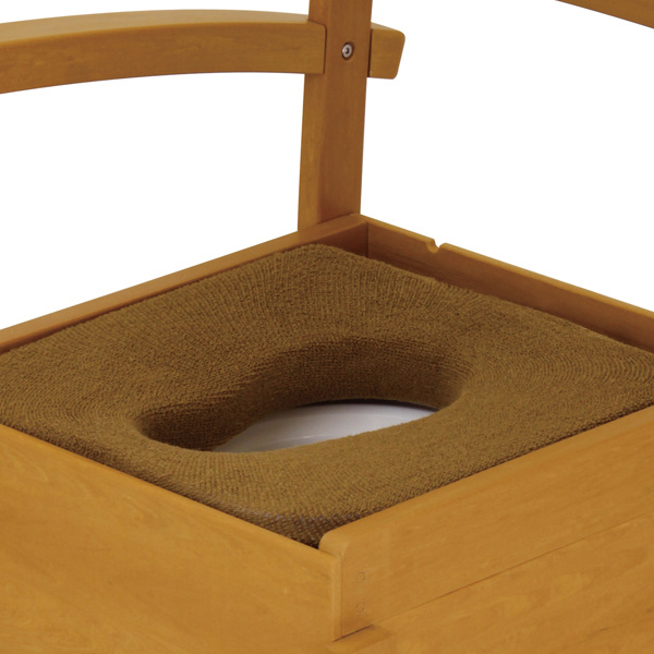 ポータブルトイレ 木目調 アクアポッテ 便座タイプ 洗える （ トイレ