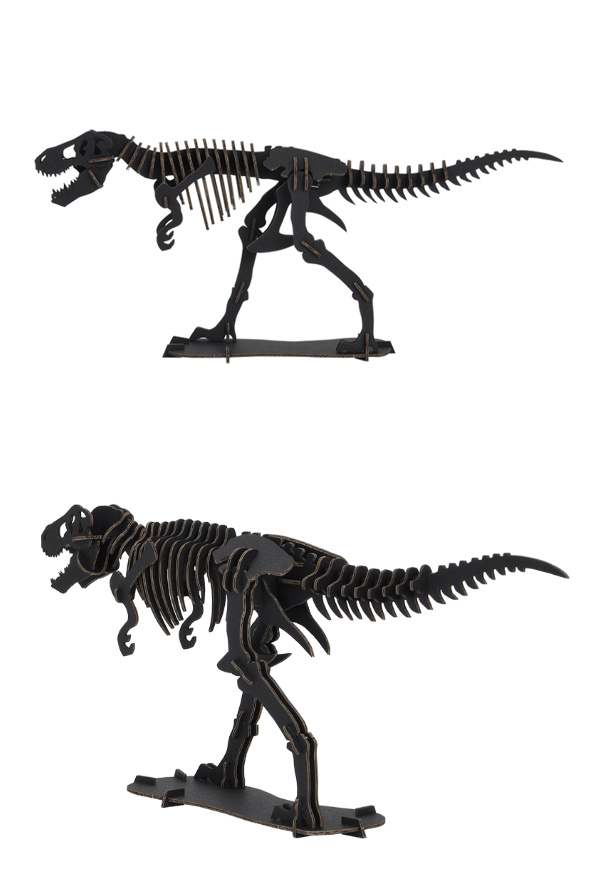 ティラノサウルス パズル 恐竜 紙製 Dinosaurシリーズ 立体パズル 組立