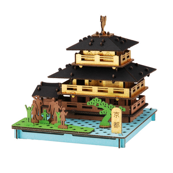 京都 パズル 紙製 PUSUPUSU 立体パズル 組立 （ 工作キット