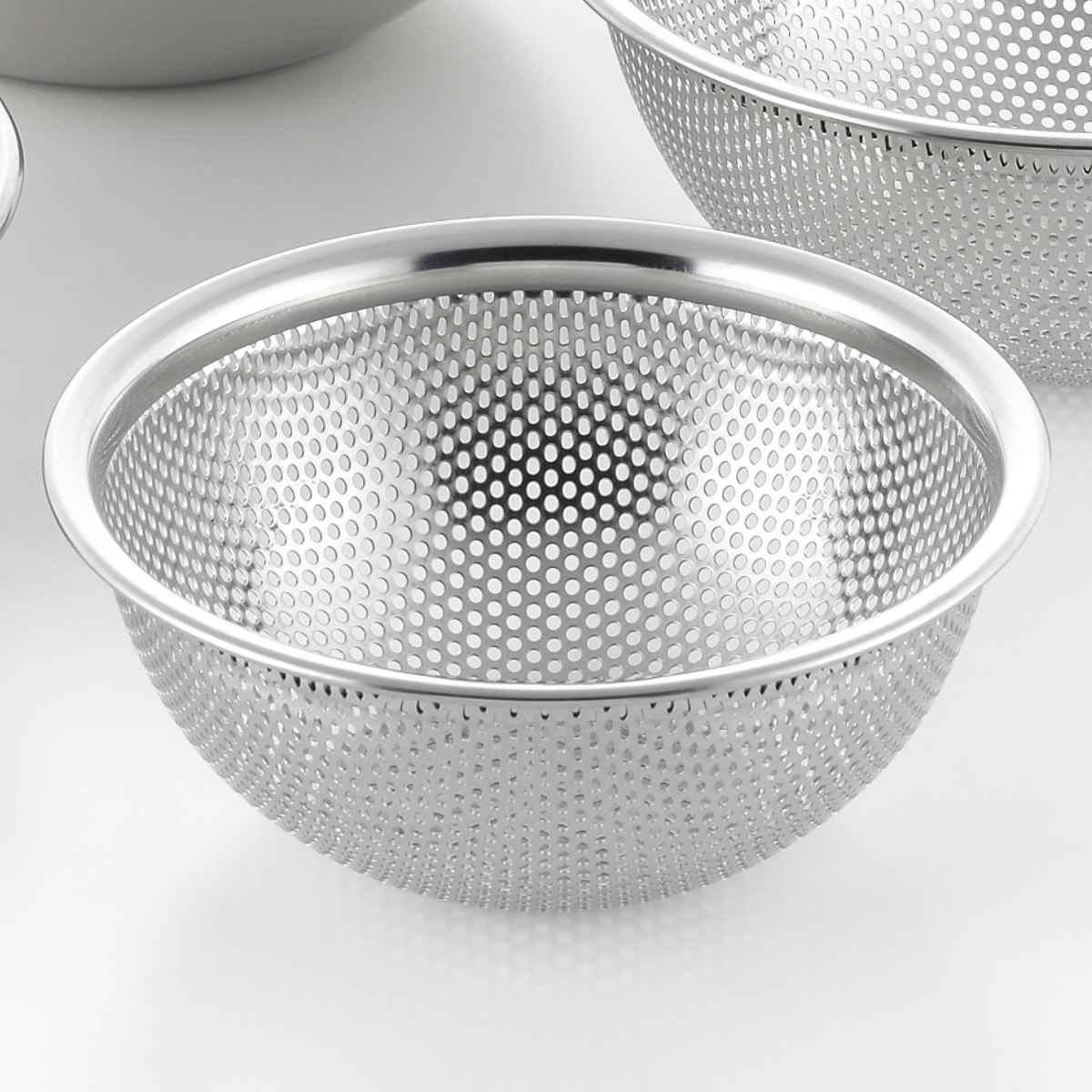 郷技 ザル＆ボウル4点セット 15cm 18cm ステンレス製 日本製 （ 調理用