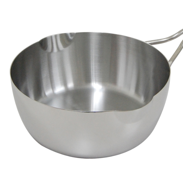 ウルシヤマ金属工業 雪平鍋 18cm IH対応 ステンレス 軽量 日本製 越乃