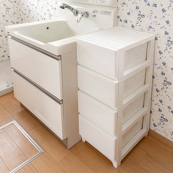 チェスト 幅34×奥行41.5×高さ86.1cm 4段 （ プラスチック