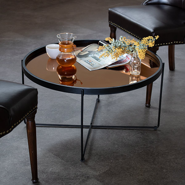 東谷 センターテーブル 幅73cm トレー テーブル 折りたたみ 収納 お盆