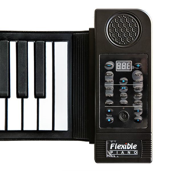 谷村実業 ピアノ 電子ピアノ コンパクト 61鍵盤 ロールアップピアノ