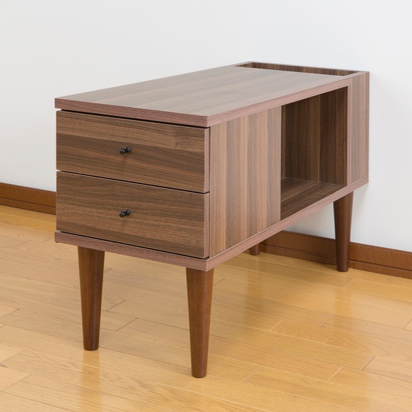 サイドチェスト サイドテーブル 幅29cm 引き出し マガジンラック