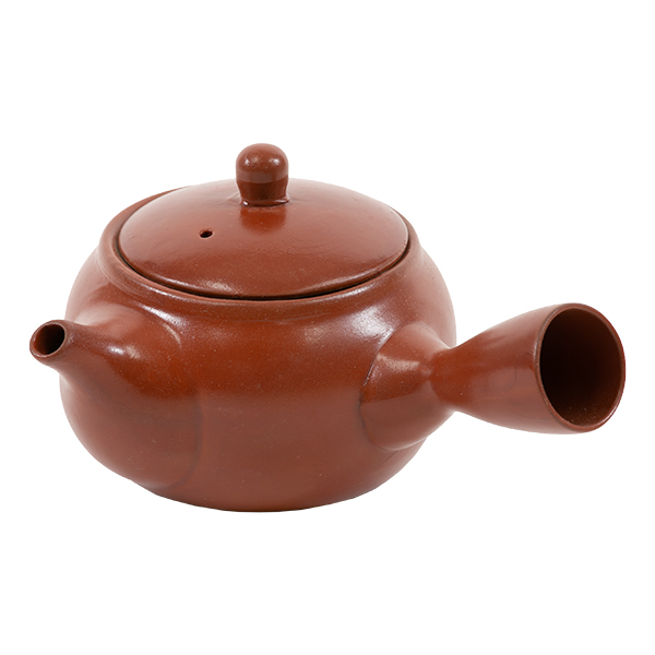 急須 400ml 朱泥 茶こし付き ポット ティーポット 陶器 （ 食洗機対応