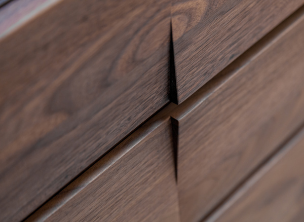 丸田木工 リビングチェスト 6段 モダンデザイン 天然木 日本製 幅78cm