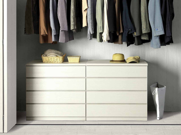 丸田木工 クローゼットチェスト 4段 日本製 Fit 奥行き55cm 幅49cm