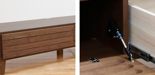 すみっこ 北欧 タモ＆ウォルナット無垢材 収納TVボード 幅180cm interiorshop-natura_19asrr-180