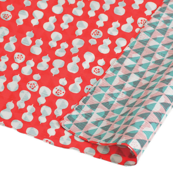 福むすび 風呂敷 エコバッグ 104cm 大判 三巾 ひょうたん/うろこ