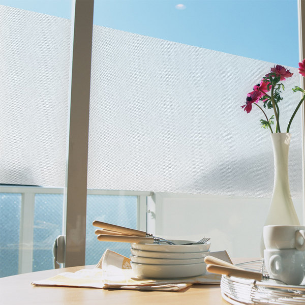 窓貼りシート メッシュタイプ ホワイト 90cm×46cm丈 複層・網入り