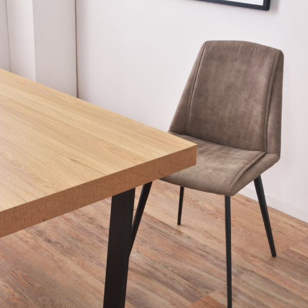 東谷 チェア 座面高46cm ダイニングチェア ファブリック 布張り