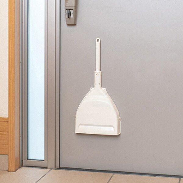 ほうき ちりとり セット マグネット付き 長さ45cm （ 箒 ホーキ チリトリ マグネット 玄関 収納 しなやか 屋外 磁石 掃き掃除 掃除用品 ）