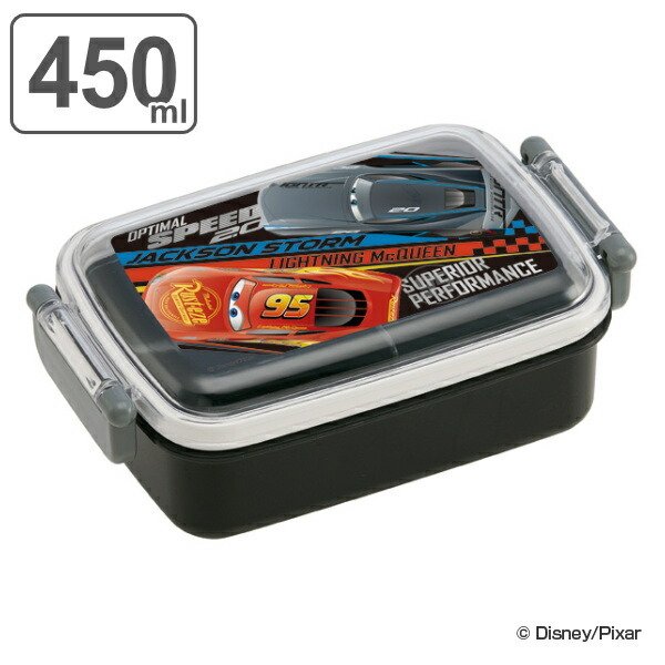 Disney（ディズニー） お弁当箱 1段 抗菌 カーズ 食洗機対応 ふわっと