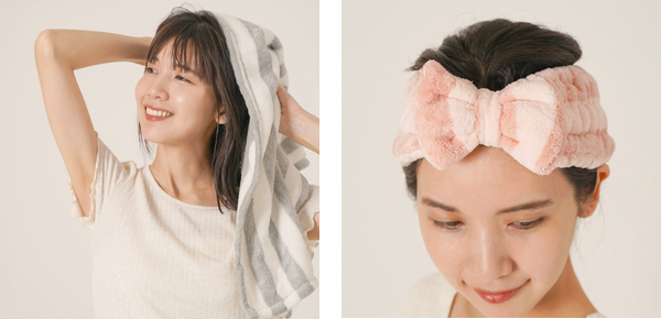 CB JAPAN ヘアドライタオル ヘアバンド 2点セット カラリ