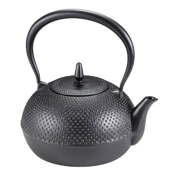 池永鉄工 鉄瓶 1.2L IH対応 梔子あられ文様 小 南部鉄器 日本製