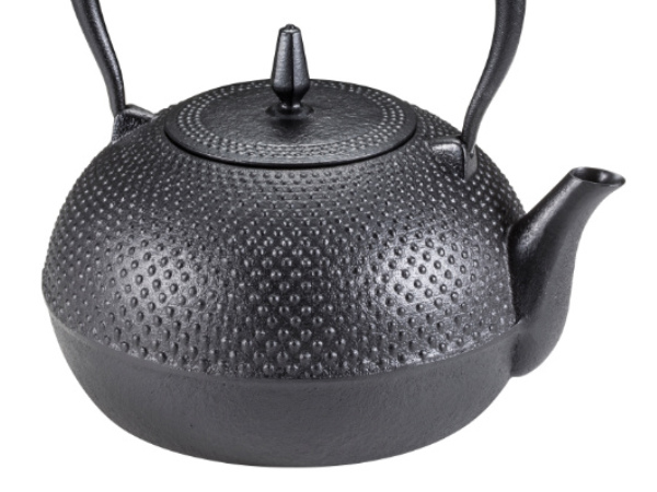 池永鉄工 鉄瓶 1.2L IH対応 梔子あられ文様 小 南部鉄器 日本製