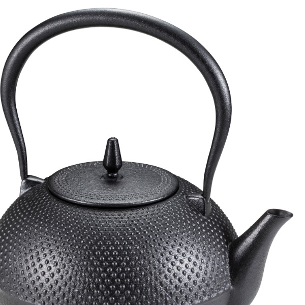 南部鉄器　鉄瓶　小梅アラレ　池永鉄工株式会社　新品未使用品 池永鉄工 鉄瓶 1.6L IH対応 梔子あられ文様 大 南部鉄器 日本製