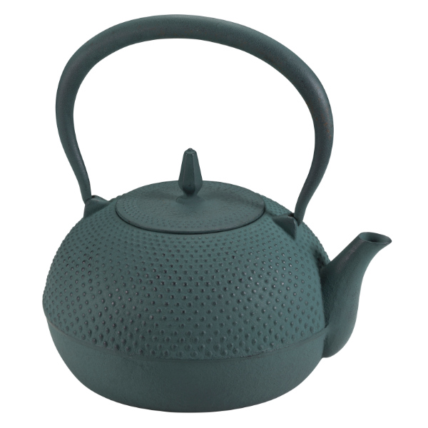 池永鉄工 鉄瓶 1.2L IH対応 梔子あられ文様 小 南部鉄器 日本製