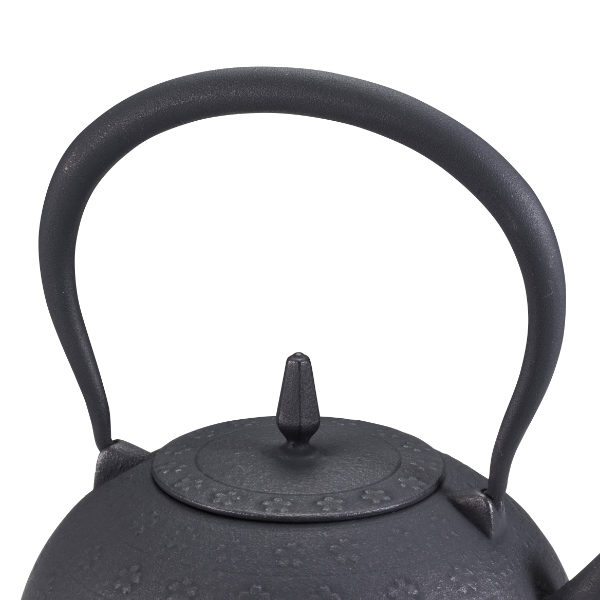 池永鉄工 鉄瓶 1.2L IH対応 梔子さくら文様 南部鉄器 日本製 （ ガス火