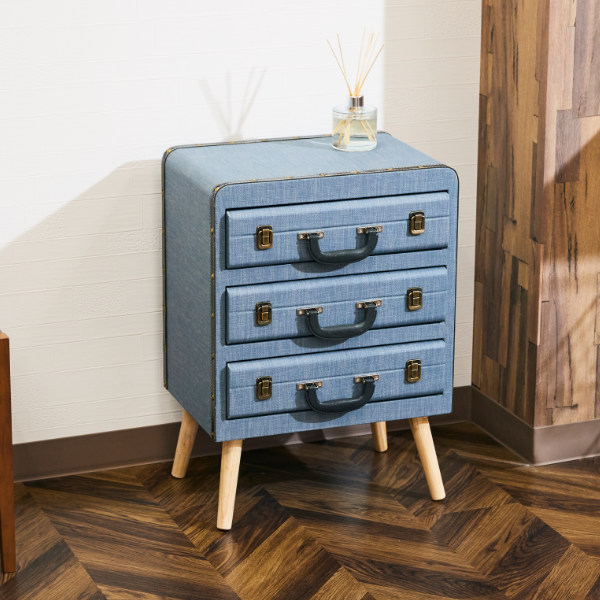 アンファンス 収納ケース チェスト 幅44.5×奥行30×高さ62cm トランク型