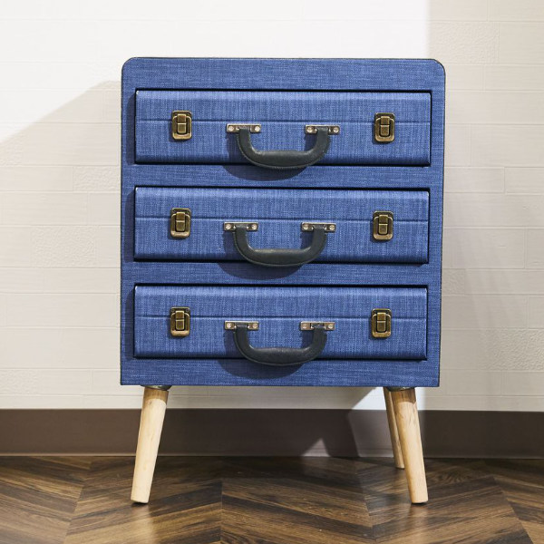 アンファンス 収納ケース チェスト 幅44.5×奥行30×高さ62cm トランク型