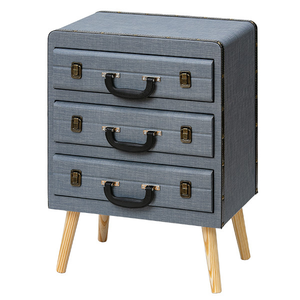 アンファンス 収納ケース チェスト 幅44.5×奥行30×高さ62cm トランク型