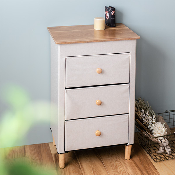 アンファンス 収納ケース ファブリックチェスト 幅48×奥行32×高さ82cm