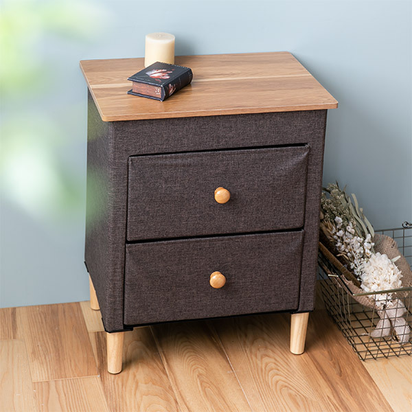 アンファンス 収納ケース ファブリックチェスト 幅48×奥行32×高さ62cm