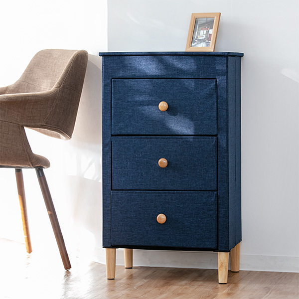 アンファンス 収納ケース ファブリックチェスト 幅48×奥行32×高さ82cm