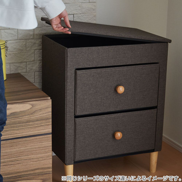 アンファンス 収納ケース ファブリックチェスト 幅48×奥行32×高さ82cm