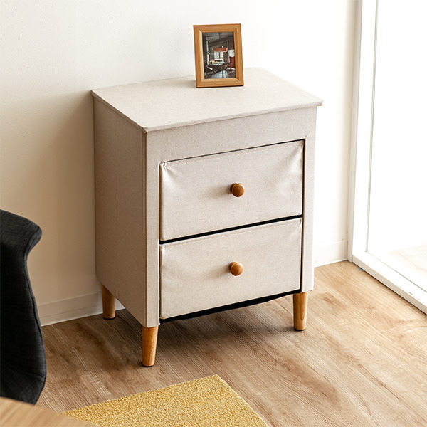 アンファンス 収納ケース ファブリックチェスト 幅48×奥行32×高さ62cm